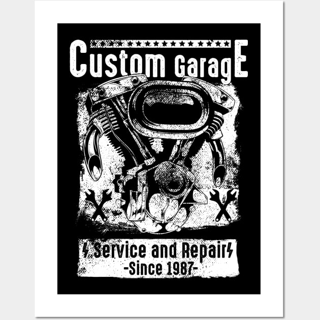 Custom Garage Wall Art by Steven Hignell